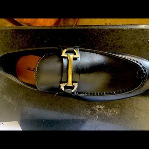 ALDO Black Horsebit leather shoes- Never Worn / Original Box